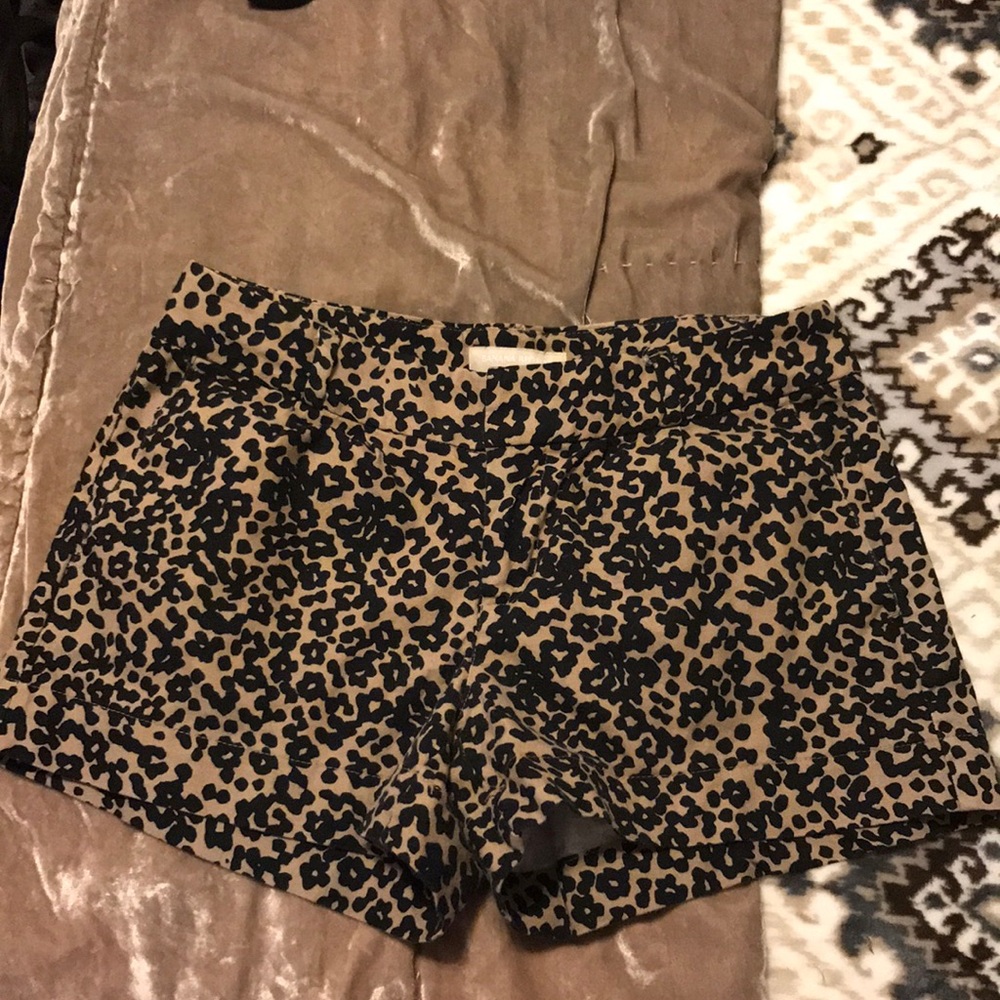 Leopard print shorts